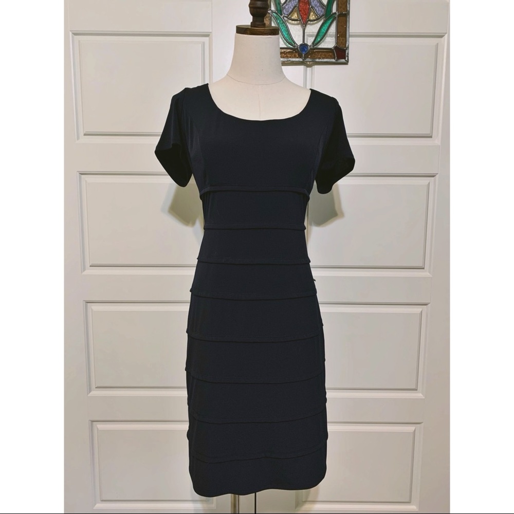 VTG Oleg Cassini Black Tie Dress